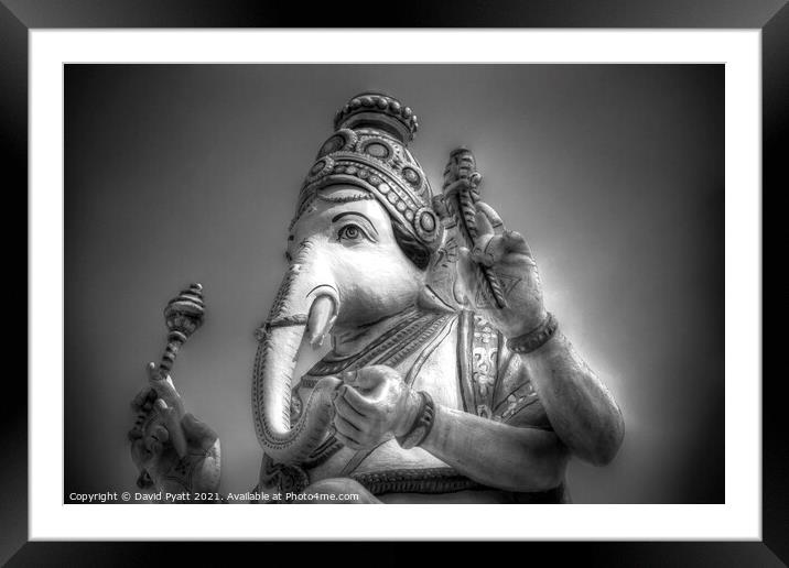 Temple Elephant  Framed Mounted Print by David Pyatt