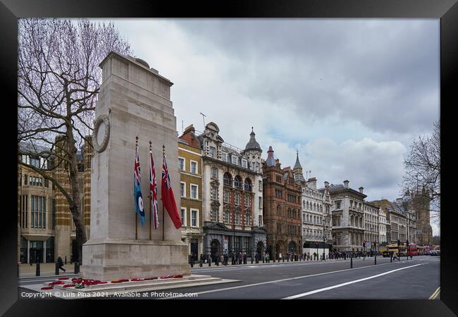 Cenotaph War Memorial London Framed Print by Luis Pina