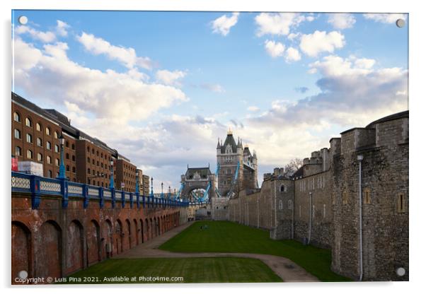 Tower of London and Tower Bridge Acrylic by Luis Pina