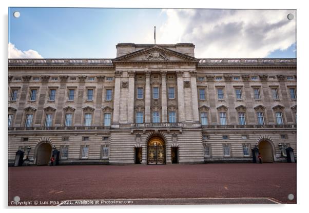 Buckingham Palace Acrylic by Luis Pina