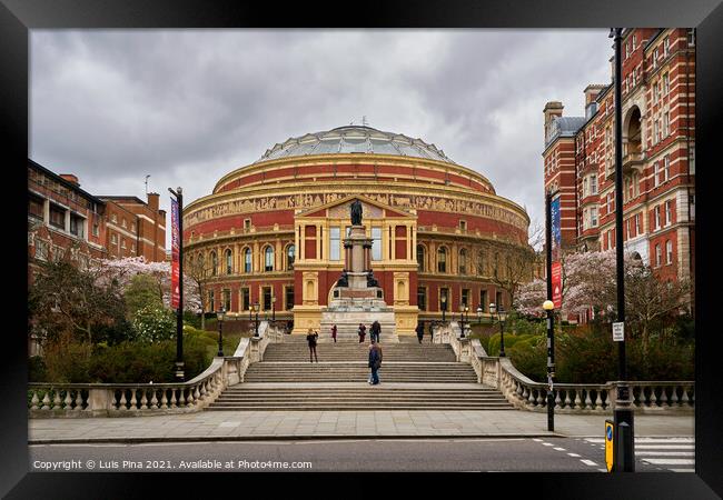Royal albert concert hall in London, England Framed Print by Luis Pina