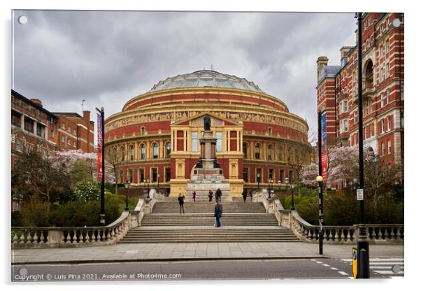 Royal albert concert hall in London, England Acrylic by Luis Pina