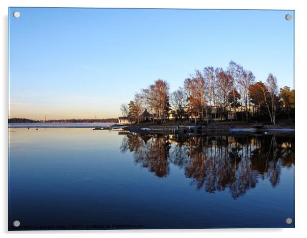 Kaskisaari Reflection Acrylic by Gareth Parkes