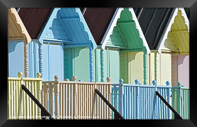 Mersea Island Beach Huts Framed Print by Keith Mountford