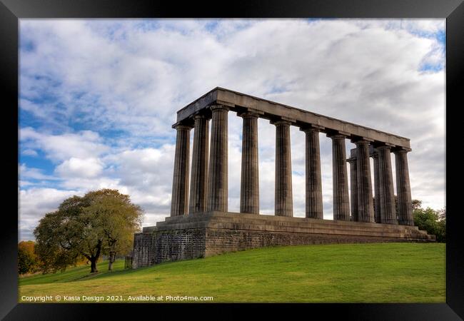 National Monument of Scotland, Edinburgh Framed Print by Kasia Design