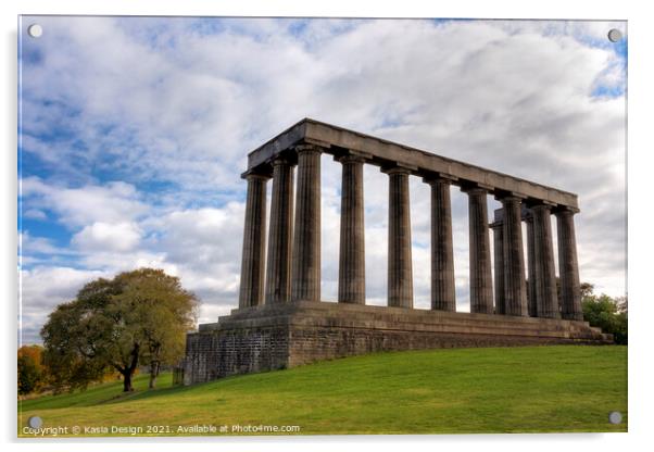 National Monument of Scotland, Edinburgh Acrylic by Kasia Design
