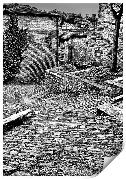 Back Alley, Holmfirth Print by Sandi-Cockayne ADPS