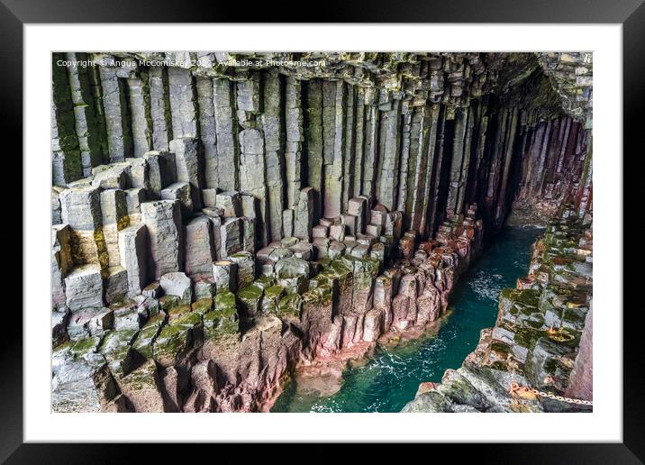 Fingal’s Cave, Isle of Staffa Framed Mounted Print by Angus McComiskey