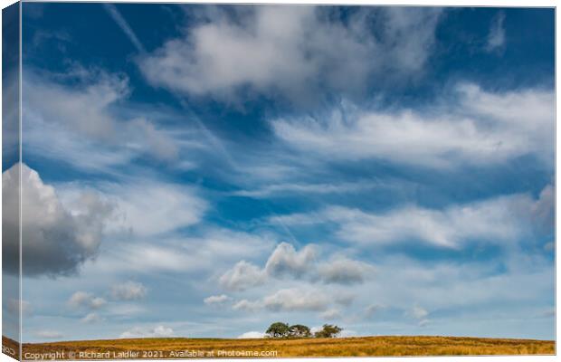 Big Sky over Scarney Hill, Romaldkirk Moor, Teesdale Canvas Print by Richard Laidler