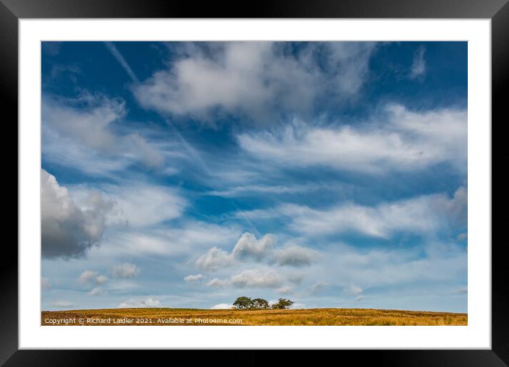 Big Sky over Scarney Hill, Romaldkirk Moor, Teesdale Framed Mounted Print by Richard Laidler