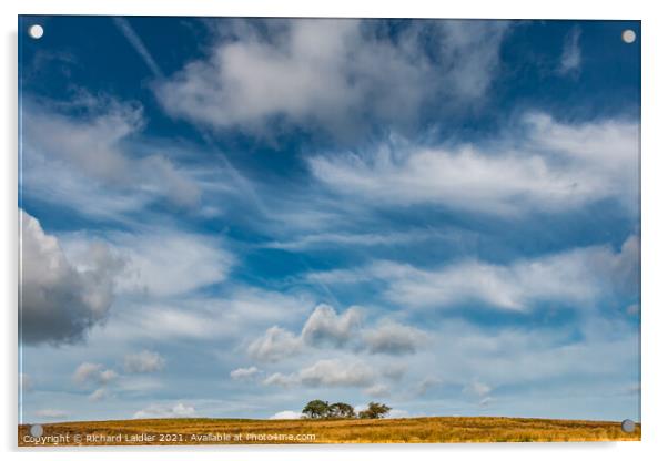 Big Sky over Scarney Hill, Romaldkirk Moor, Teesdale Acrylic by Richard Laidler