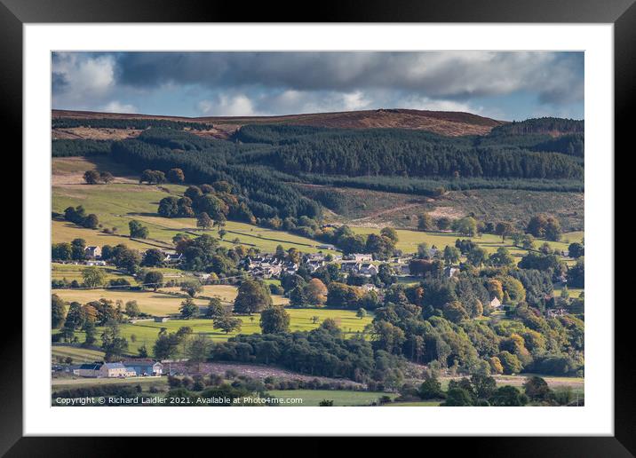 Eggleston from Bail Hill, Mickleton, Teesdale Framed Mounted Print by Richard Laidler