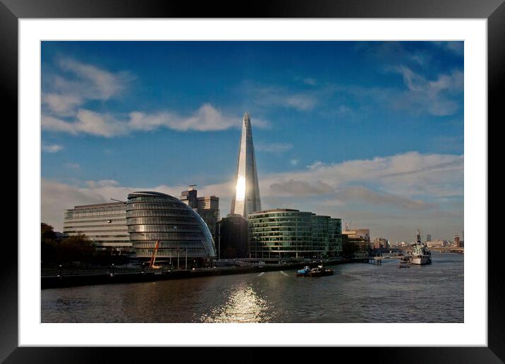 The Shard London Bridge Tower Framed Mounted Print by Andy Evans Photos