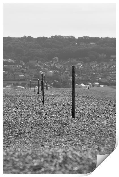 Chesil Beach, Dorset Print by Christopher Stores