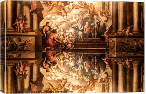 Painted Hall  Canvas Print by Marianna Obino