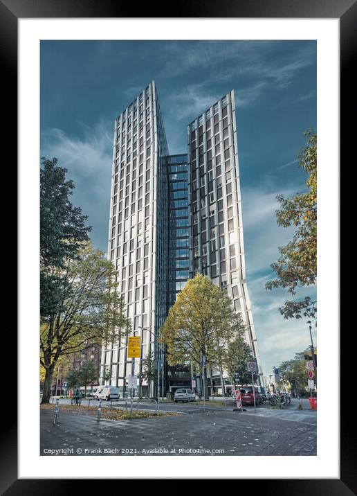 Dancing towers complex on Reeperbahn in Hamburg, Germany Framed Mounted Print by Frank Bach