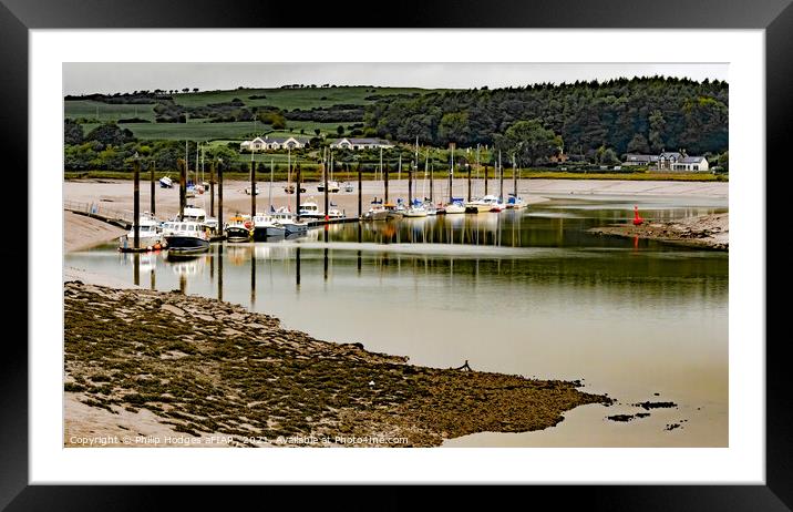 Kirkcudbright Marina Framed Mounted Print by Philip Hodges aFIAP ,