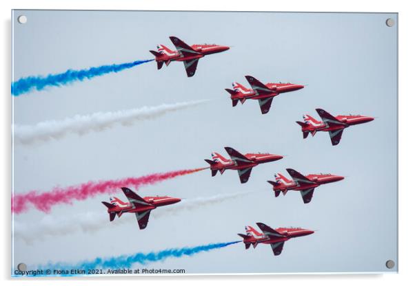 The Red Arrows Acrylic by Fiona Etkin