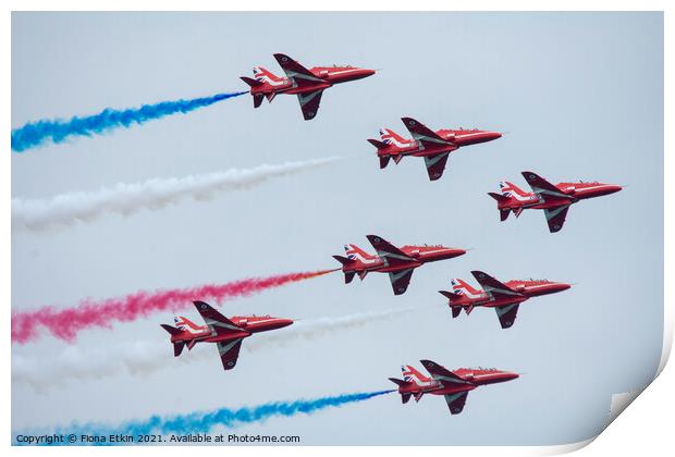 The Red Arrows Print by Fiona Etkin
