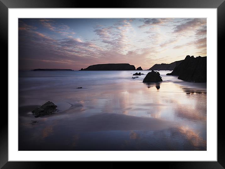 MARLOES SANDS #2 Framed Mounted Print by Anthony R Dudley (LRPS)