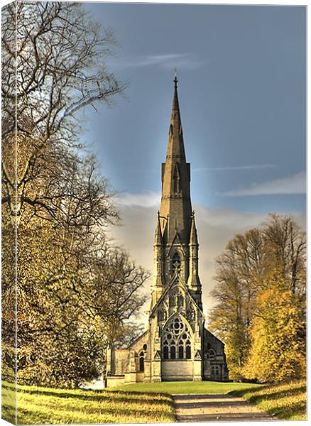 St Mary's Church - Studley Royal Canvas Print by Trevor Kersley RIP