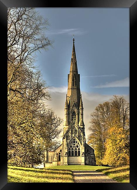St Mary's Church - Studley Royal Framed Print by Trevor Kersley RIP