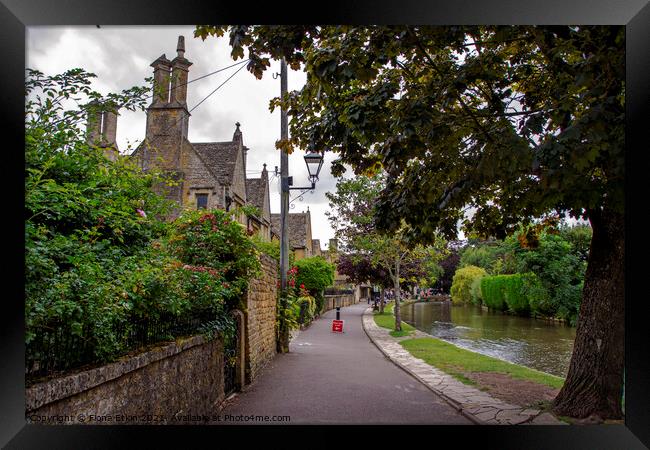 Bourton on the Water  Framed Print by Fiona Etkin