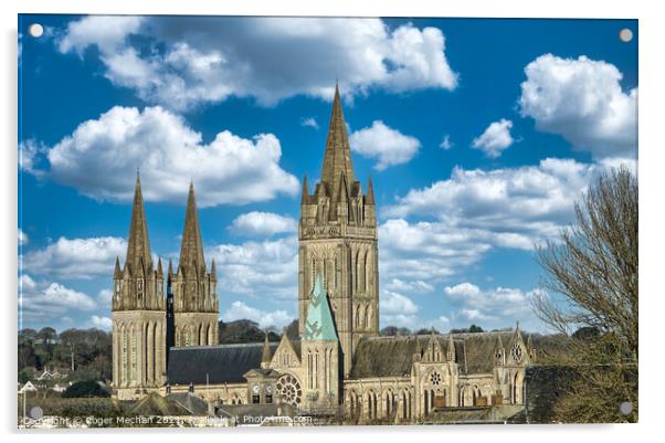 Dreaming Spires in Truro Acrylic by Roger Mechan