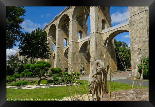 Viaduc of Chaumont Framed Print by Ann Biddlecombe