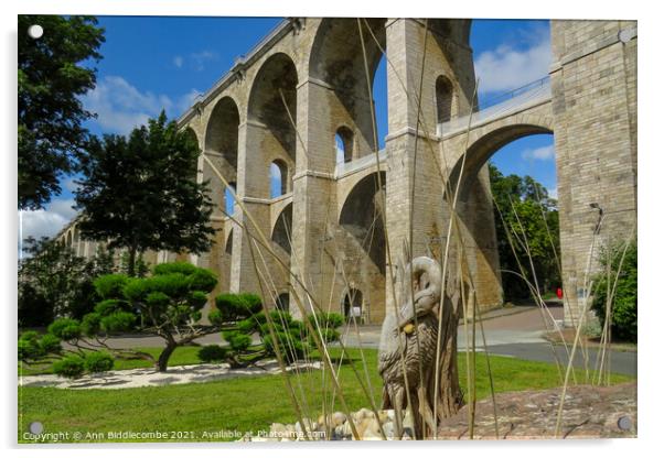 Viaduc of Chaumont Acrylic by Ann Biddlecombe