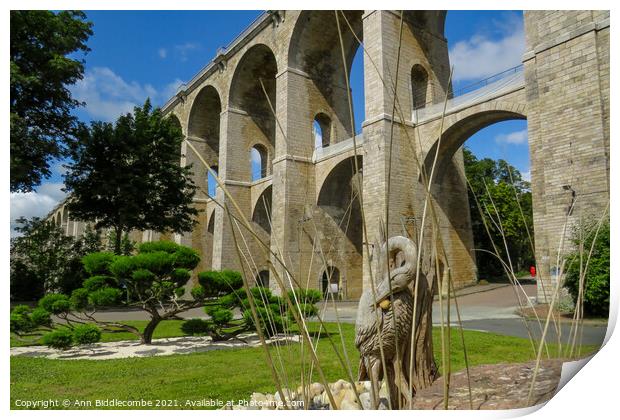 Viaduc of Chaumont Print by Ann Biddlecombe