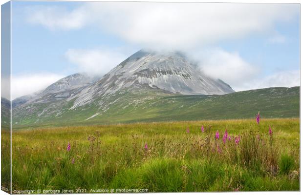 Isle of Jura The Paps in Summer Scotland Canvas Print by Barbara Jones