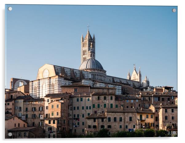 Siena Cathedral Cityscape in Tuscany Acrylic by Dietmar Rauscher