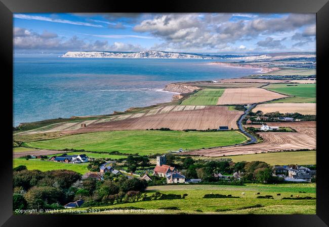 South Wight Viewpoint Framed Print by Wight Landscapes