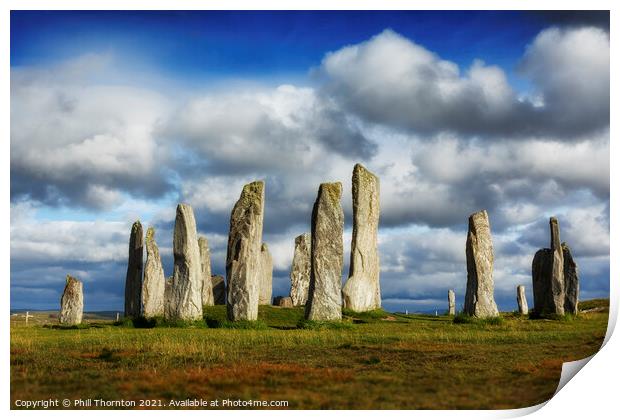 The Callanish Standing Stones Isle of Lewis (3x2) Print by Phill Thornton