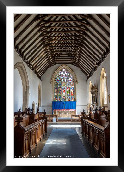 St Edward's Church Interior Framed Mounted Print by Jim Monk