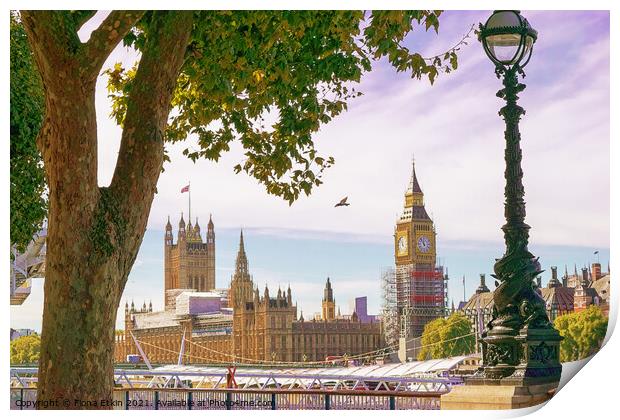 Big Ben and the Houses of Parliament  Print by Fiona Etkin