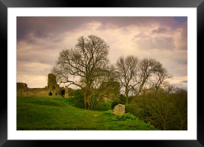 Pevensey Castle Framed Mounted Print by Gareth Parkes