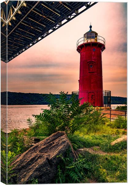 The Little Red Lighthouse Canvas Print by Chris Lord