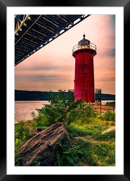 The Little Red Lighthouse Framed Mounted Print by Chris Lord