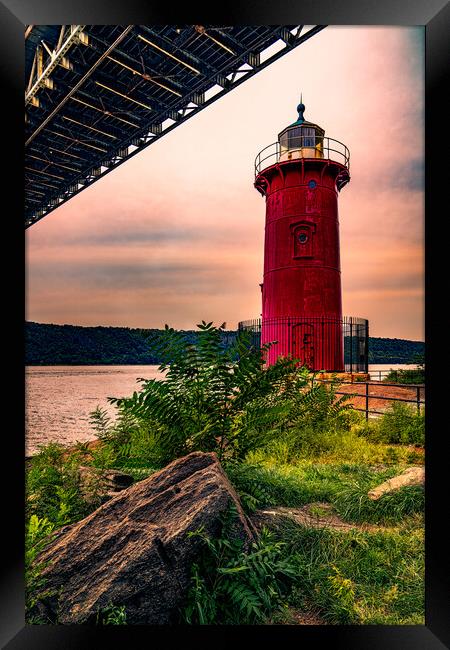 The Little Red Lighthouse Framed Print by Chris Lord
