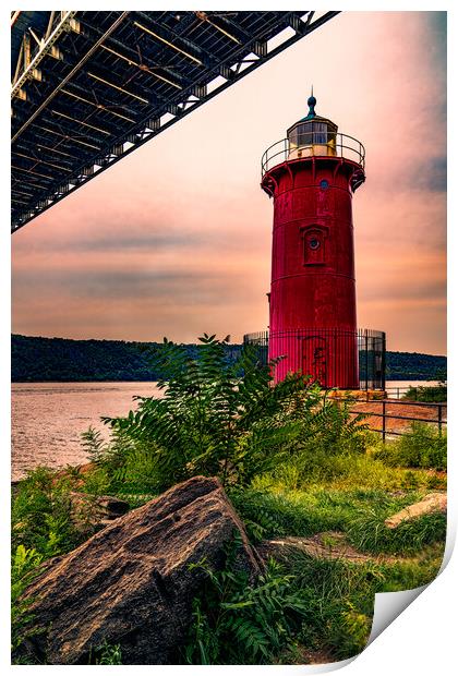 The Little Red Lighthouse Print by Chris Lord