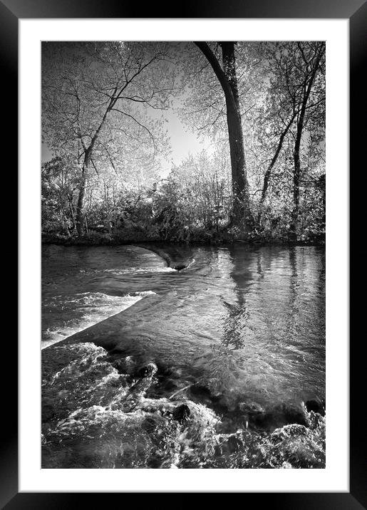 River Wye at Bakewell    Framed Mounted Print by Darren Galpin