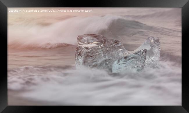 Diamond Beach Sunrise Gem Framed Print by Stephen Stookey
