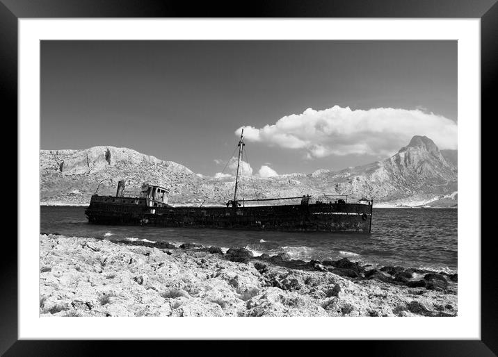 The wreck of Dimitrios Framed Mounted Print by Dimitrios Paterakis