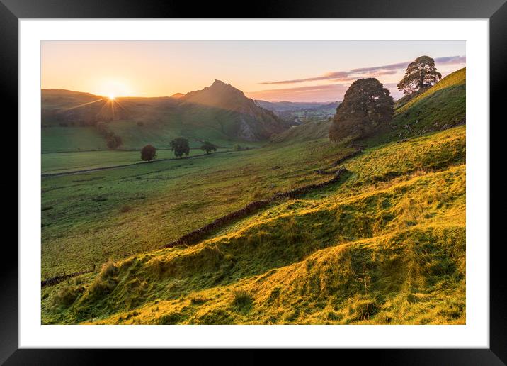Parkhouse Hill sunrise Framed Mounted Print by John Finney