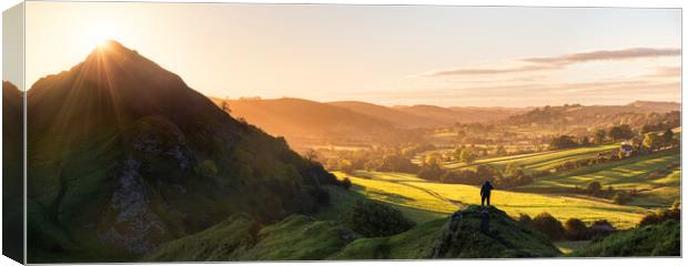 Parkhouse Hill & Dove Valley Canvas Print by John Finney