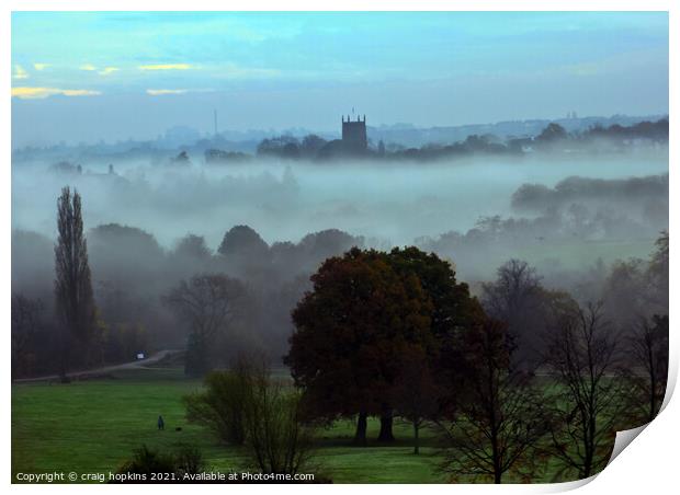 Cawthorne at dawn Print by craig hopkins