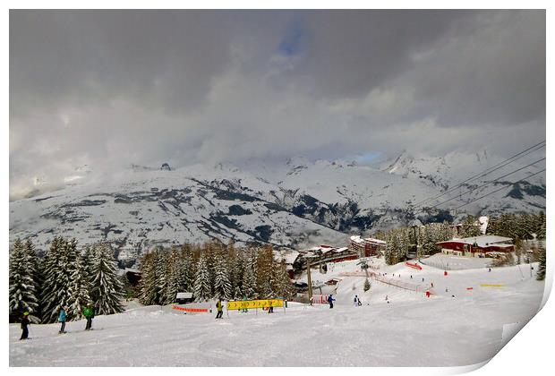 Les Arcs Arc 1800 French Alps France Print by Andy Evans Photos