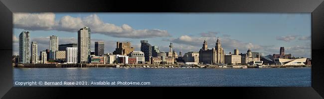 Liverpool Waterfront Panorama 2021 Framed Print by Bernard Rose Photography